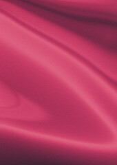 Fototapeta premium Magenta silk fabric texture background, elegant pink satin wavy cloth material, luxurious draped textile surface for fashion and beauty design