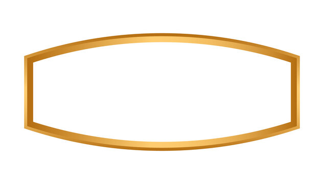Luxury golden arabic islamic text box title frame border set with ornamental illustration