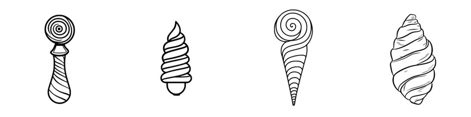 A twist of simplicity: A minimalist line art potato spiral cutter