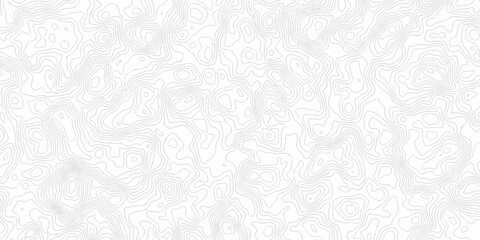 Black and white lines seamless Topographic map patterns, topography line map. Vintage outdoors style. The stylized height of the topographic map contour in lines and contours isolated on transparent.