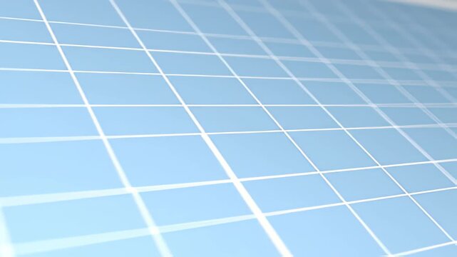 Abstract minimalist grid pattern on light blue gradient surface