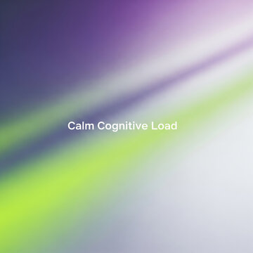 Soft Pastel Gradient Representing Calm Cognitive Load