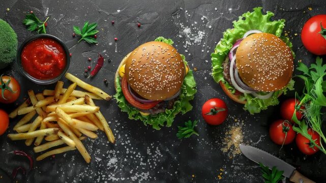 Video Food items on a table