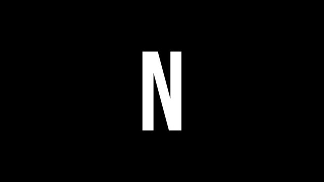 Pixel letter N with alpha channel, pixel alphabet, 8-bit, english alphabet in pixel style with a transparent background
