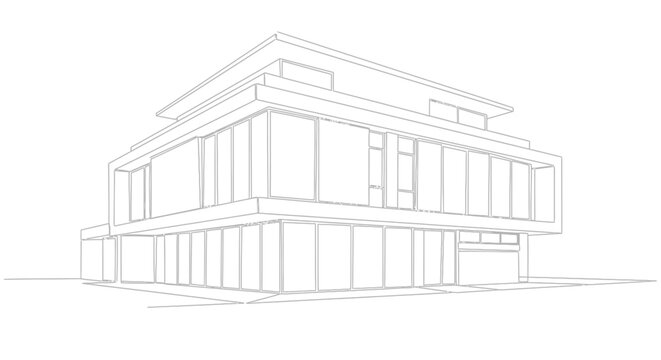 modern house design blueprint