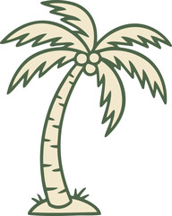 Retro Palm Tree Illustration