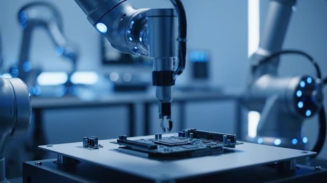 Robotics technology looping background