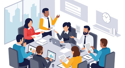 Business Team Meeting Discussion Planning.