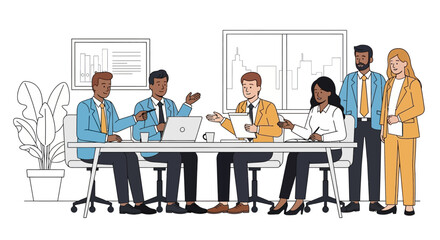 Diverse Business Team Meeting Discussion.