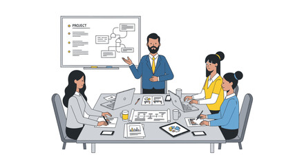 Business Team Meeting Discussion Planning.