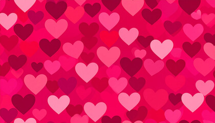 red hearts background