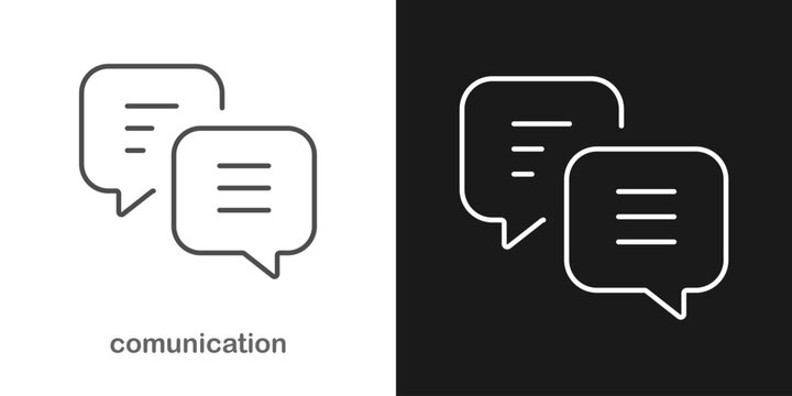 Speech Bubble Icon, Communication, Chat, Messaging, Conversation