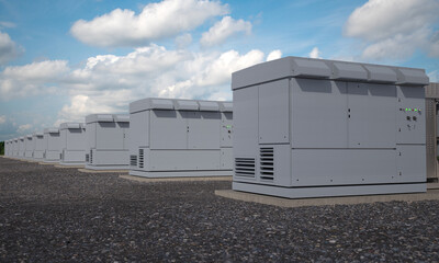 DC Energy Storage System and
Power Conversion System.3D Render.