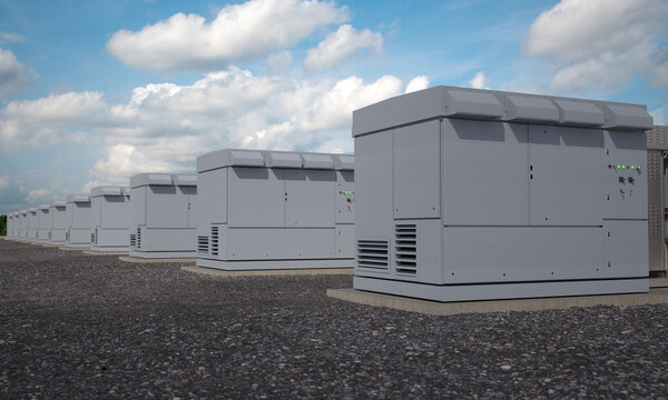 DC Energy Storage System and
Power Conversion System.3D Render.