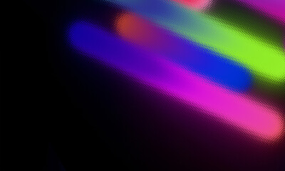 Abstract neon gradient background. Glass effect, neon lines.