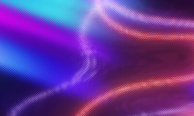 Abstract neon gradient background. Glass effect, neon lines.