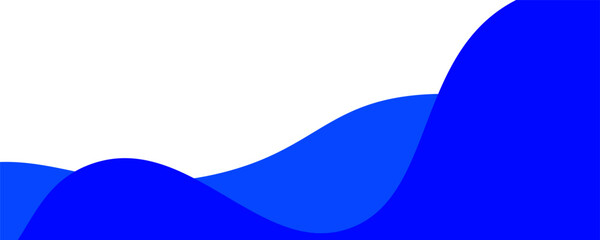 Separator, header, modern wave divider shape vector illustration