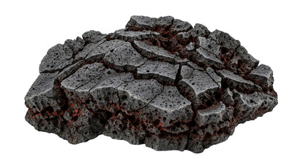 Fragmented Rock Formation: An intriguing close-up of a weathered rock formation, its surface intricately fractured, revealing textured details and subtle color variations.