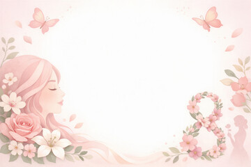 Gentle Floral Portrait for Spring Celebrations