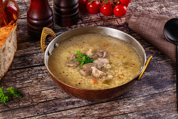 Dietary chicken soup with noodles © Andrei Starostin