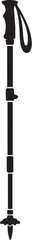 Fototapeta premium Hunting Trekking Pole Silhouette Icon
