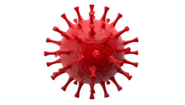 Microscopic enlargement of virus transparent in 3D - floating cell in body -covid, influenza, sars, corona, hiv, mers, cholera, variola, measles - disease organisms