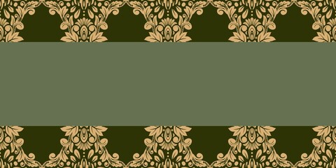 Damask Nature Pattern Background Illustration For Cover, Banner, Notes. Aesthetic Background. Damask Pattern Background. Seamless background. © Fikriya Pinky