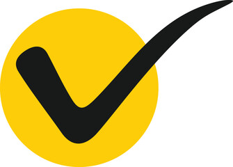 Yellow circle with check mark symbol © Freelencer