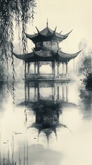 Obraz premium Ink wash painting