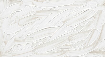 Obraz premium White Paint Texture with Thick Brush Strokes on Canvas Background