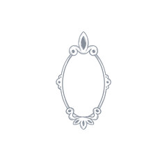 Decorative  elegant vintage frame vector illustration