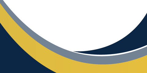 Obraz premium blue and yellow wavy shape background. suitable for business poster design, corporate banner, presentation, flyer, social media post.