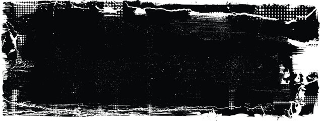 Splatter Paint Texture . Distress Grunge background . Scratch, Grain, Noise rectangle stamp . Black Spray Blot of Ink.Place illustration Over any Object to Create Grungy Effect .abstract vector.
