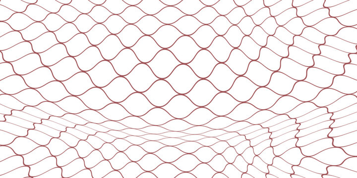 Mesh texture for fishing net. Seamless pattern for sportswear or football gates, volleyball net, basketball hoop, hockey, athletics. Abstract net background for sport. Vector