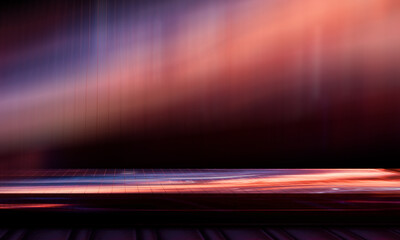 Abstract neon scene background, rays, light effect. 3D rendering