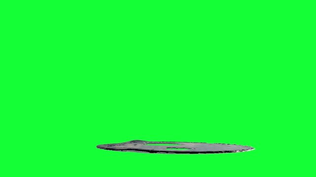 Liquid Number 3 Melting on Green Screen

3D rendering of a melting fluid number 3 gradually sinking and deforming on green screen.

