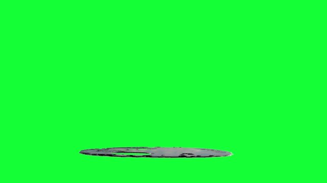 Liquid Number 7 Melting on Green Screen

3D rendering of a melting fluid number 7 collapsing and dripping downward on green screen.

