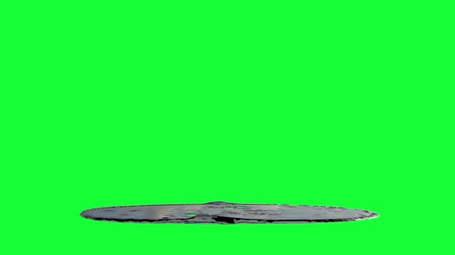 Liquid Number 8 Melting on Green Screen

3D rendering of a melting fluid number 8 slowly breaking apart and sinking on green screen.
