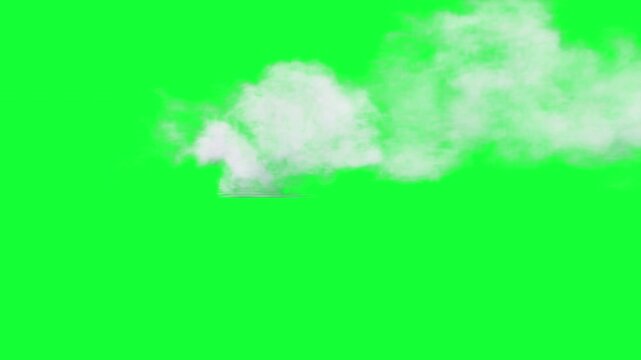Volumetric cloud on green screen alpha

Soft volumetric white smoke cloud animation isolated for compositing with al[ha channel professional VFX usage
