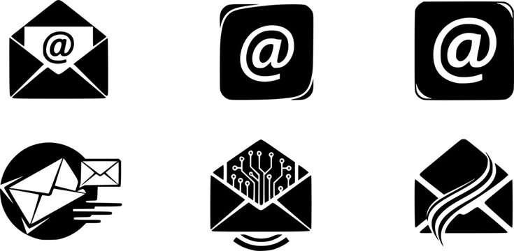 Email icons multiple style collection. icon in vector. Logotype

