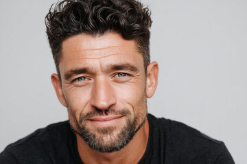 Fototapeta premium Portrait of a Man — Natural Expression and Authentic Character