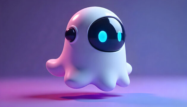3d rendered illustration of a blue alien