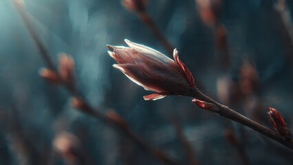 Spring Bud on Branch