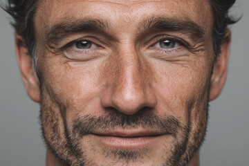 Obraz premium Portrait of a Man — Natural Expression and Authentic Character