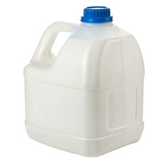 plastic gallon jug isolated on a transparent background.