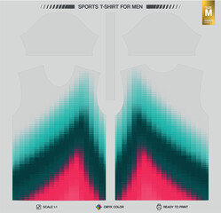 Halftone Gradient Sports T-Shirt Sublimation Template &ndash; Ready to Print Vector
