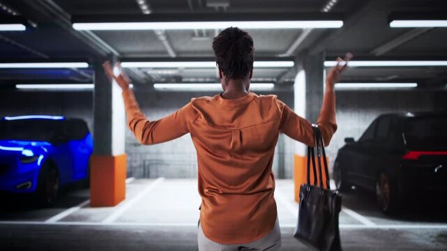 Shocked Owner Stands In Parking Lot