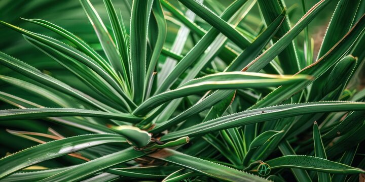 Agave plant leaf field