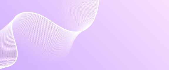 Soft purple abstract background with flowing white curved lines and smooth gradient. abstract wavy lines background.