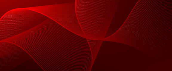 banner background, red gradations,wave line shape,memphis background. abstract line background. abstract wavy lines background.